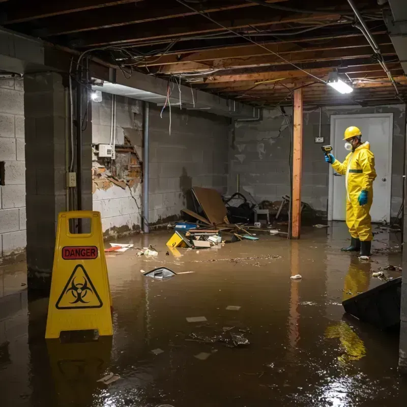 Flooded Basement Electrical Hazard in Airmont, NY Property